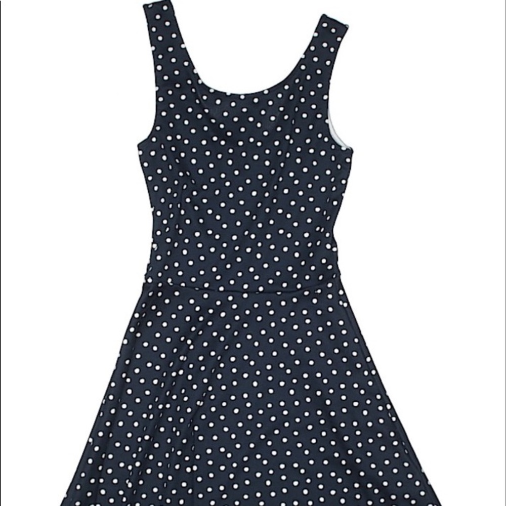 H&M Blue Polka Dotted Dress